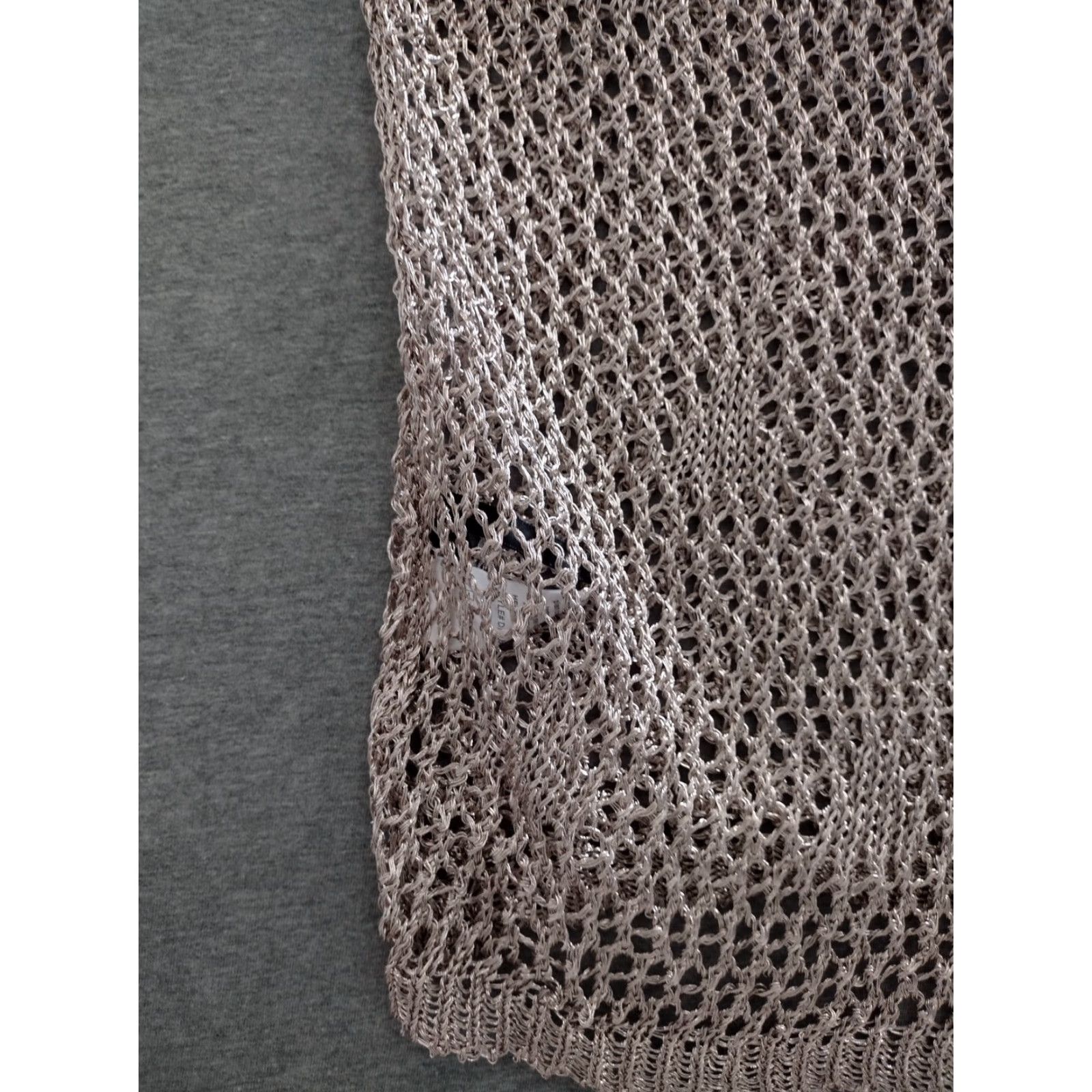 Pinko Codigo Crochet Long Knit Dress Color Light Pink Size M Size M / US 6-8 / IT 42-44 - 7 Thumbnail