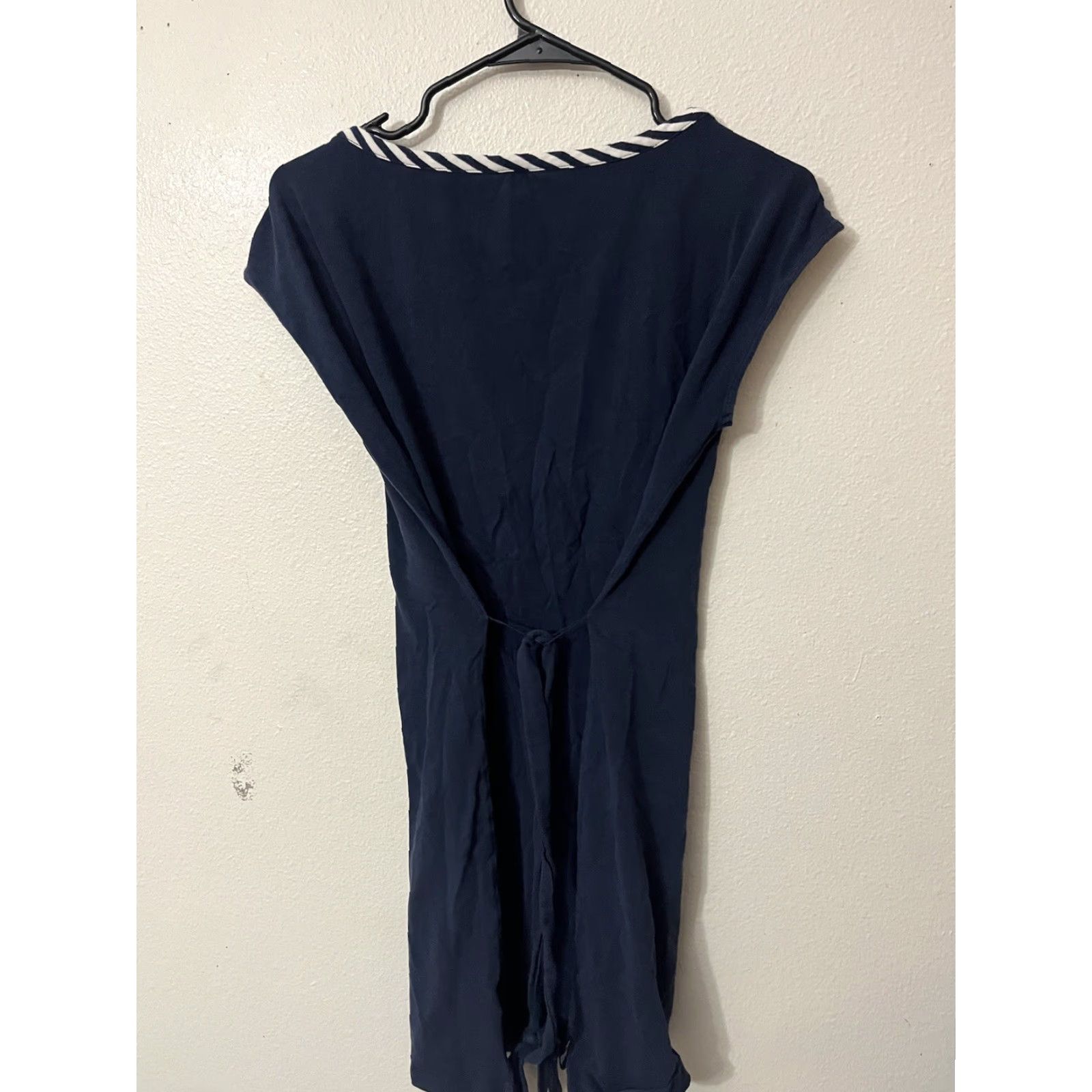 Tommy Hilfiger Tommy Hilfiger Dress Cap Sleeve Navy Blue Knee Length Fit & Flare Pencil Dress Women M Size M / US 6-8 / IT 42-44 - 3 Thumbnail
