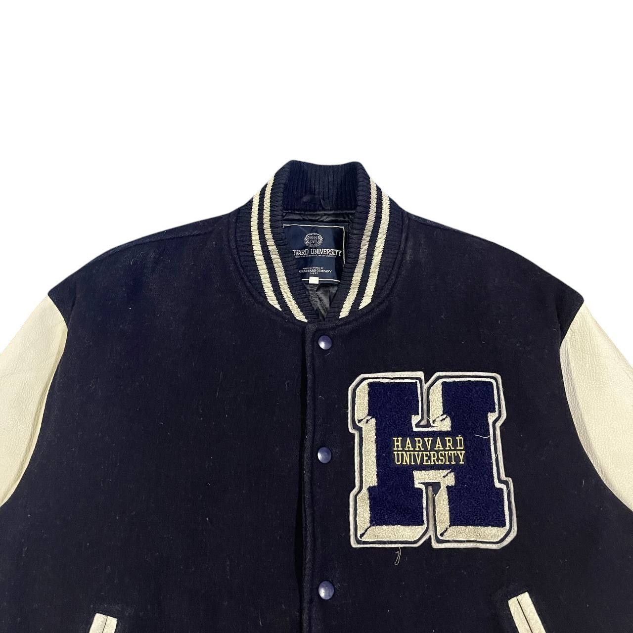 Other Vintage Harvard University Wool Leather Varsity Jacket Size US L / EU 52-54 / 3 - 3 Thumbnail