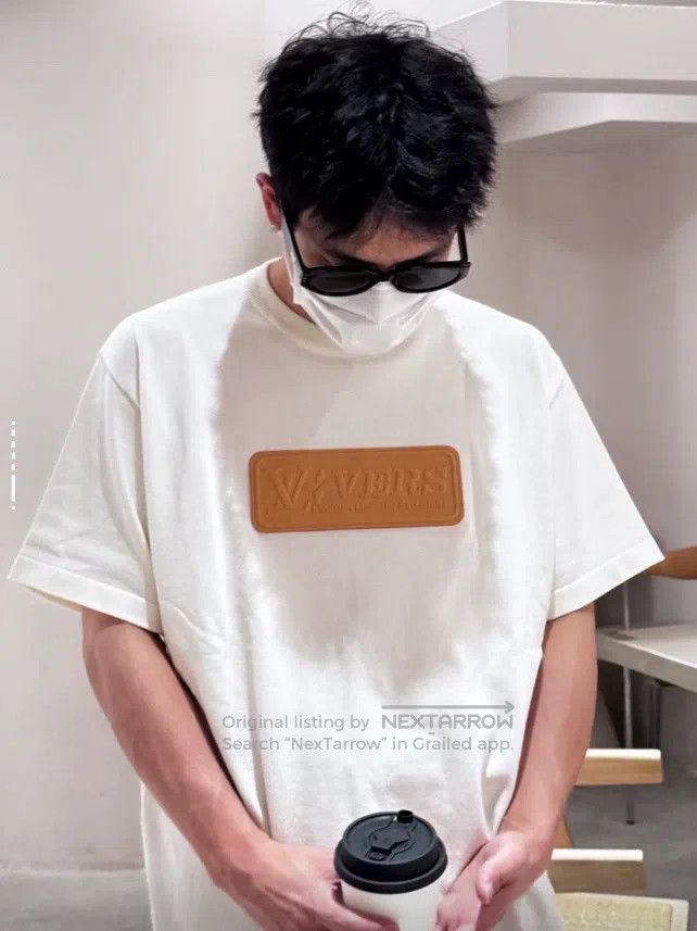 Louis Vuitton Louis Vuitton White leather logo knit short sleeves Size US XL / EU 56 / 4 - 7 Thumbnail