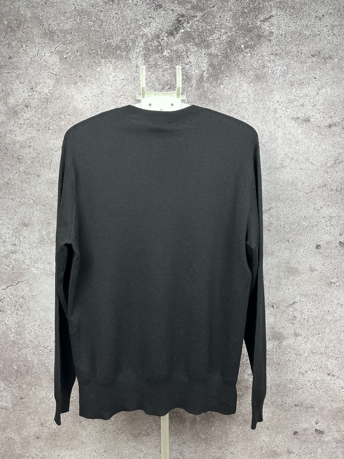 Emporio Armani SS2020 Emporio Armani Jacquard R-EAcreate Logo Sweater Black Size US XXL / EU 58 / 5 - 2 Thumbnail