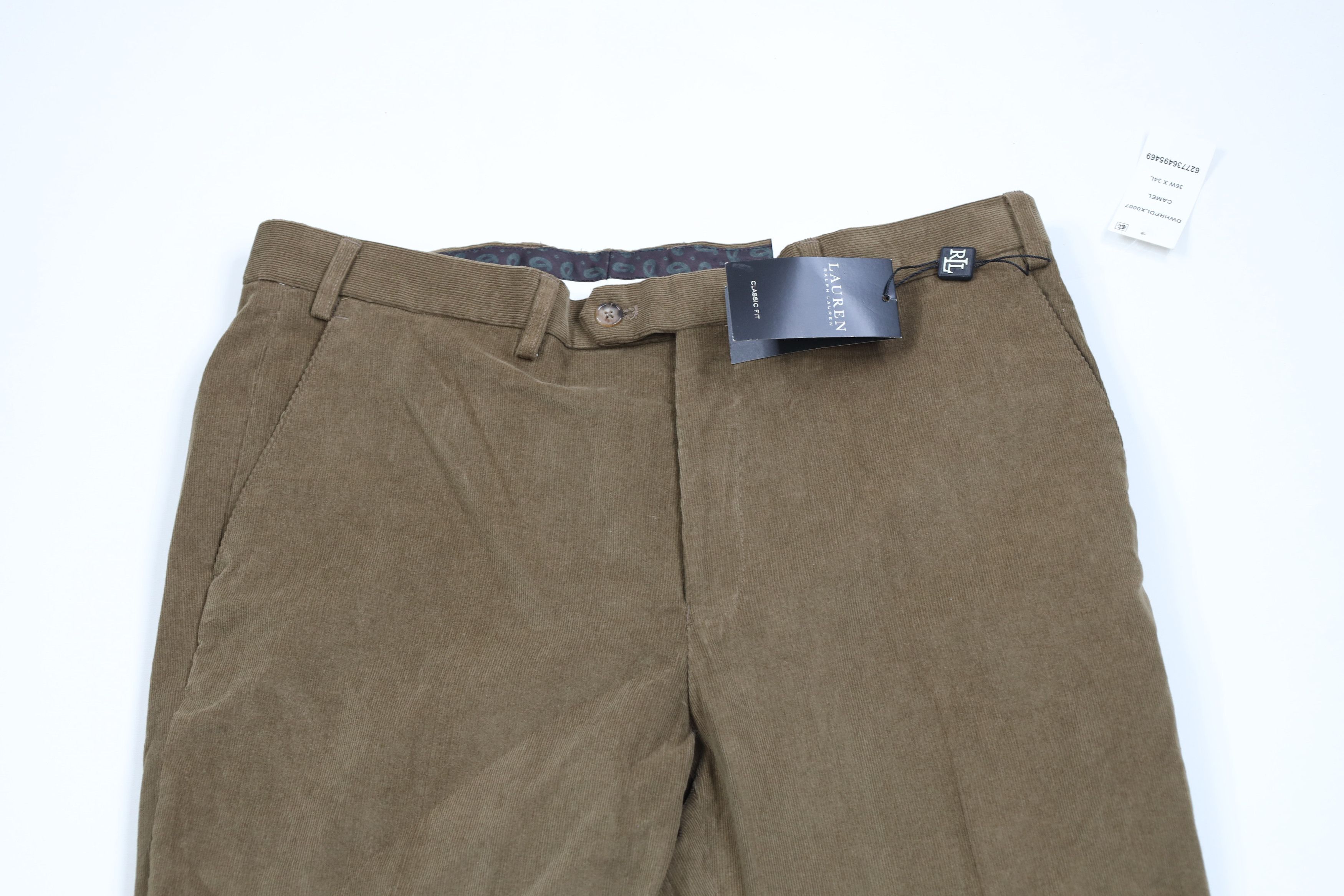 Ralph Lauren × Vintage Deadstock Vintage Ralph Lauren Corduroy Chino Pants Brown Size US 36 / EU 52 - 2 Thumbnail