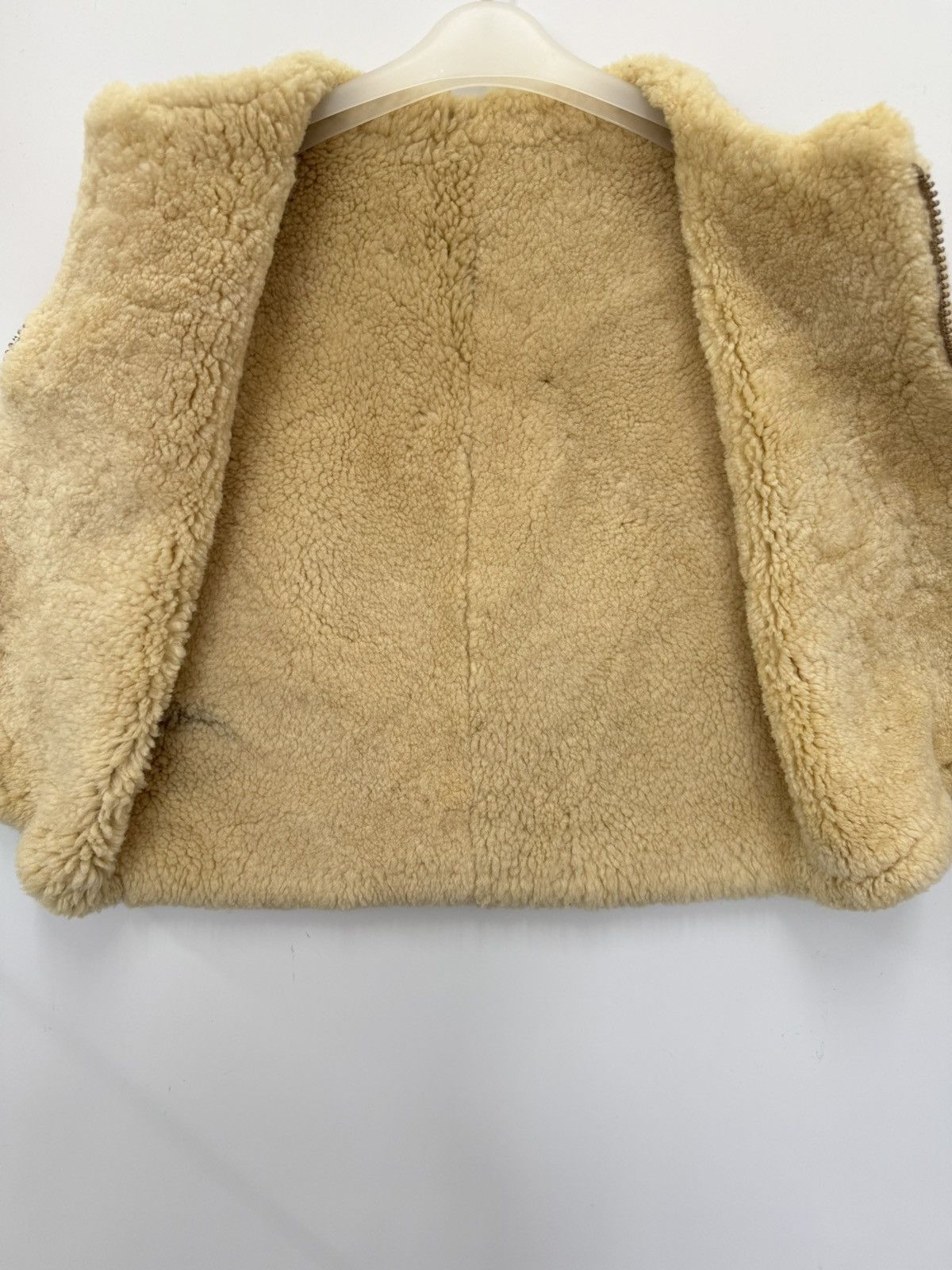 Leather 🔥 Vintage Japan Leather Sheepskin winter Vest - 40 Size S / US 4 / IT 40 - 5 Thumbnail