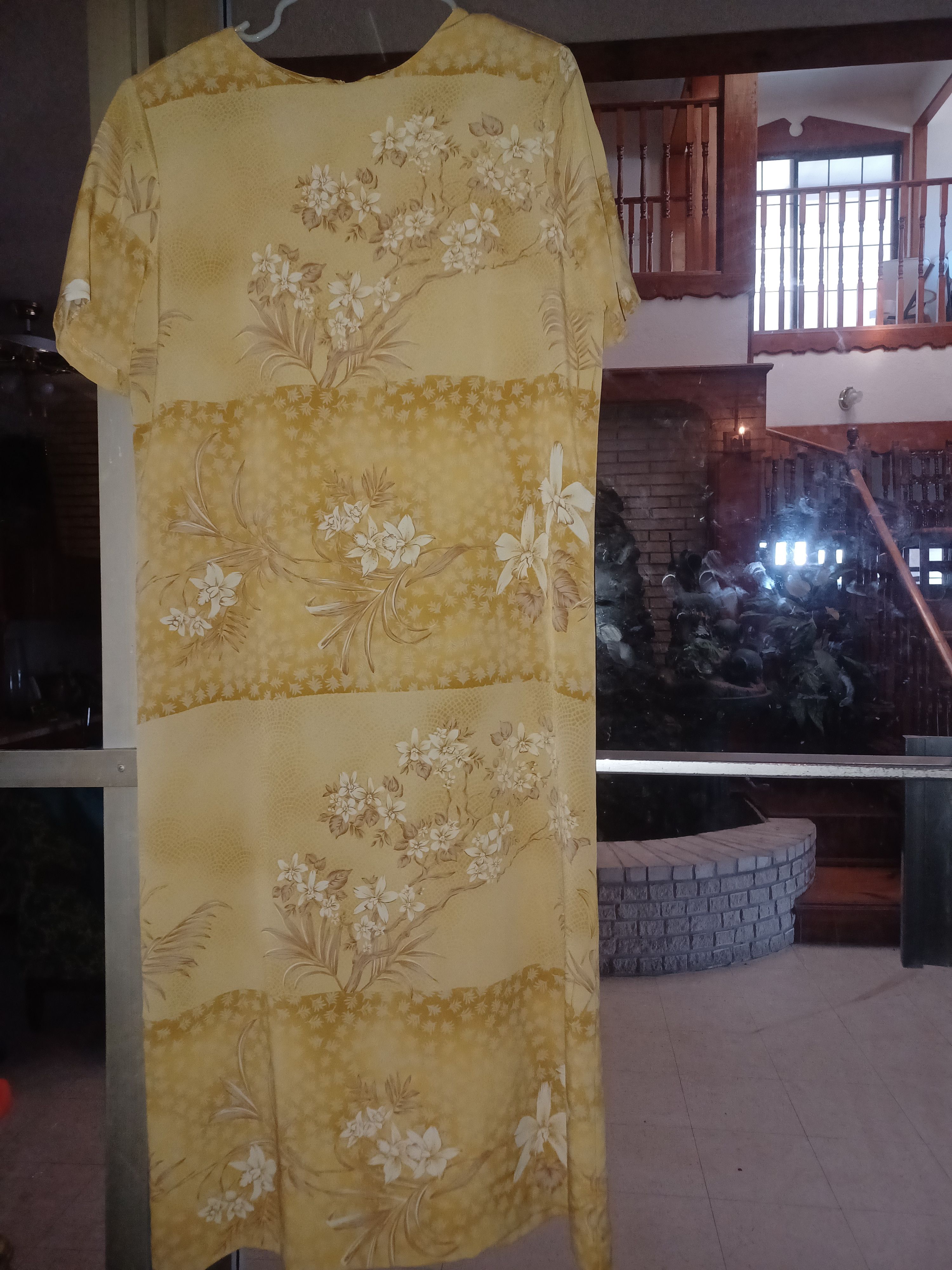 Other Two Twenty Vintage Maxi Dress Medium Yellow Size M / US 6-8 / IT 42-44 - 1 Thumbnail