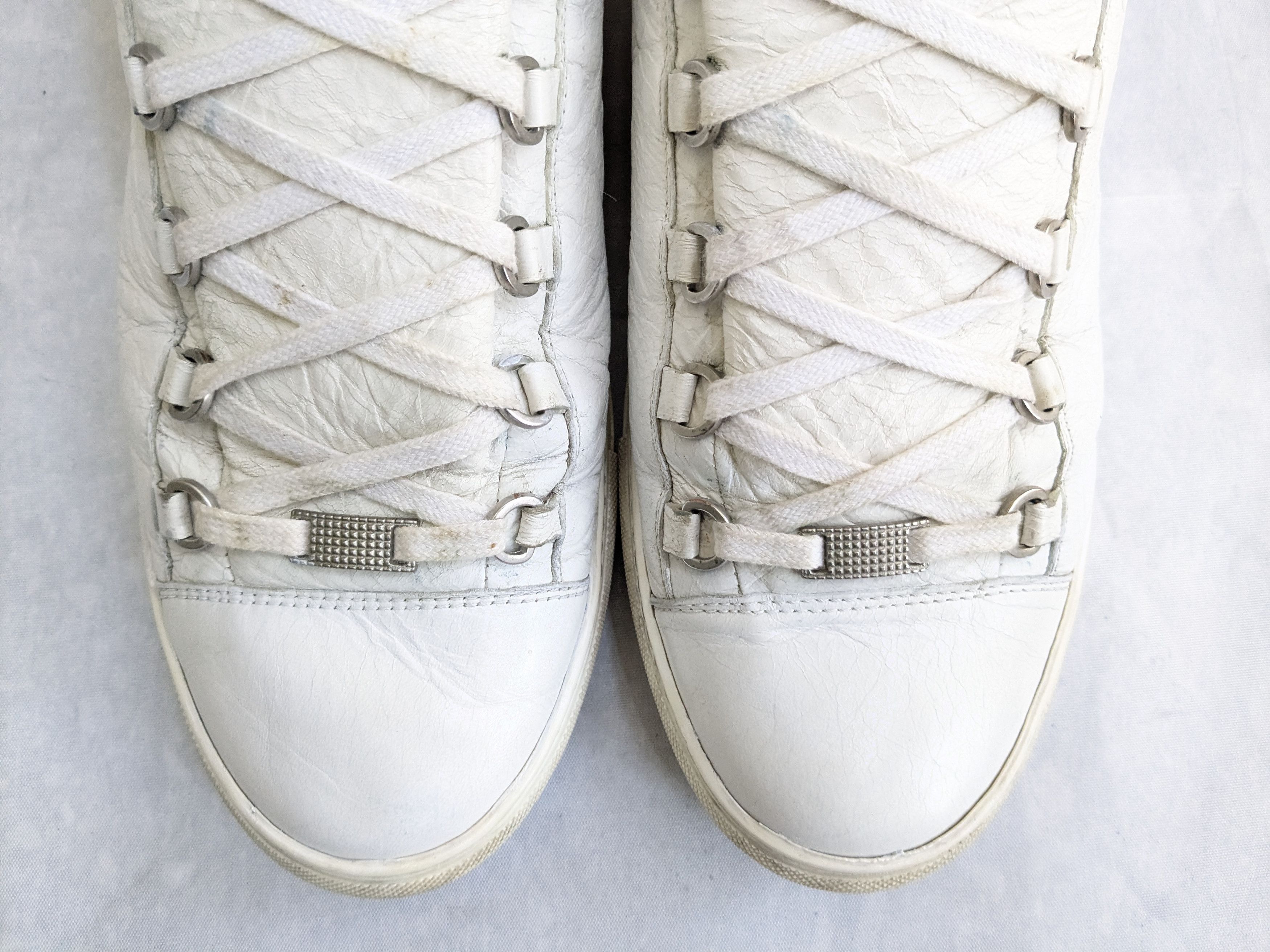 Balenciaga Balenciaga Arena Sneakers White 13 High Tops Leather Size US 13 / EU 46 - 3 Thumbnail