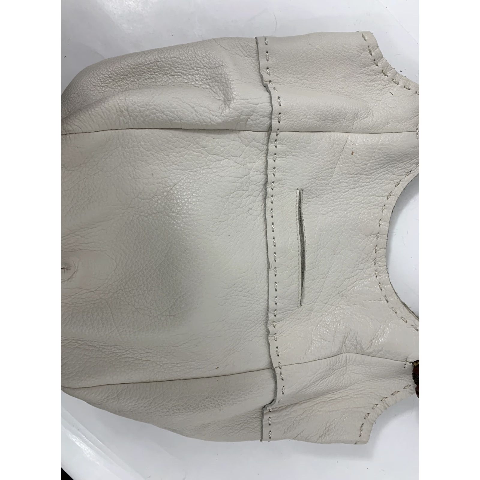 The Sak VINTAGE THE SAK White pebbled leather hobo shoulder bag - braided strap boho tote Size ONE SIZE - 7 Thumbnail