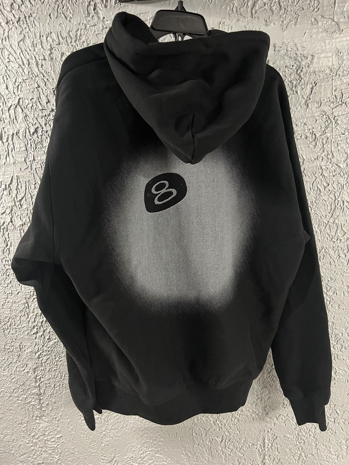 Stussy 8 BALL FADE HOODIE selling black L