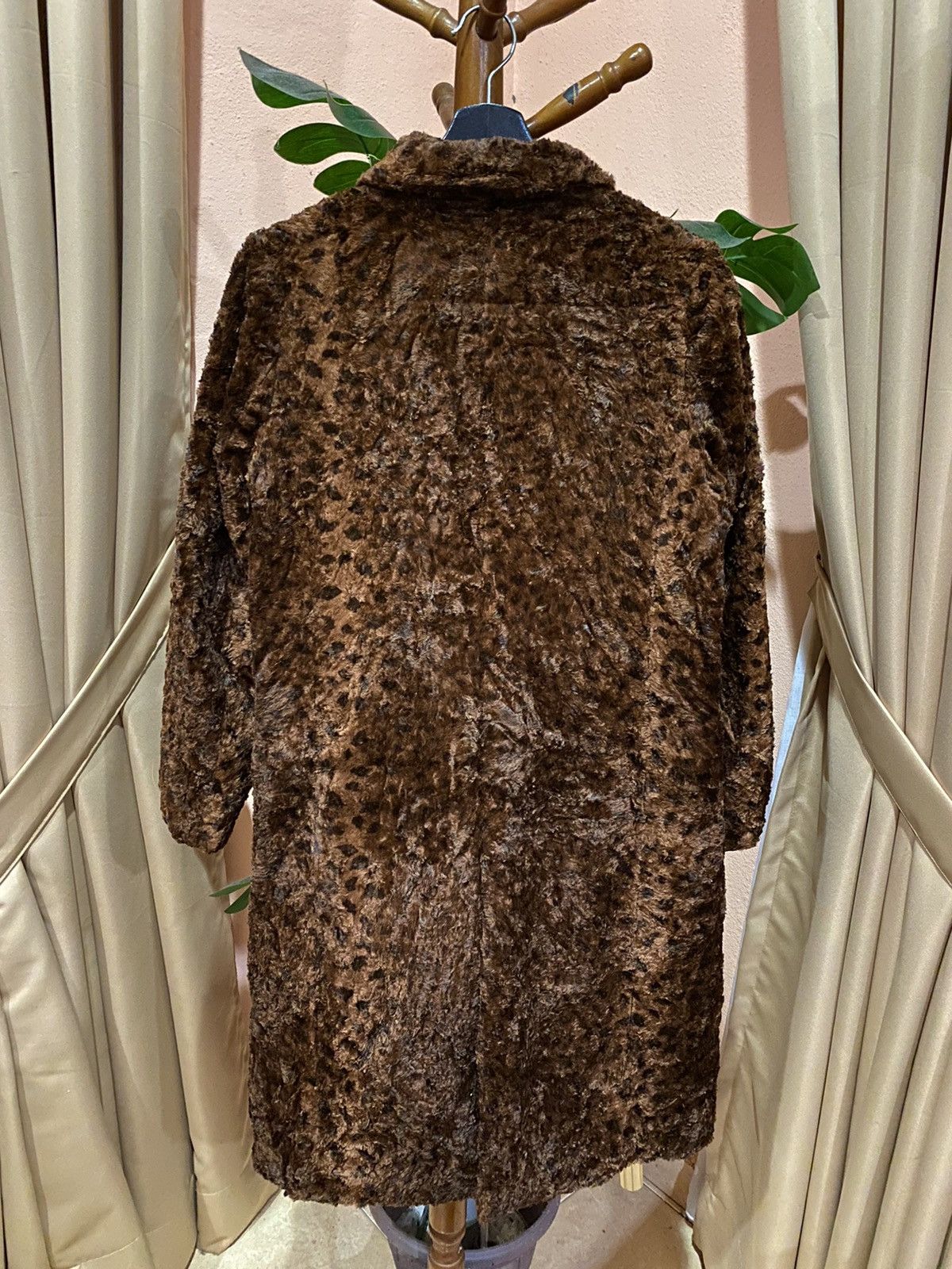 Barneys New York Barney’s New York Vintage Brown Faux Fur Coat Size XS / US 0-2 / IT 36-38 - 9 Thumbnail