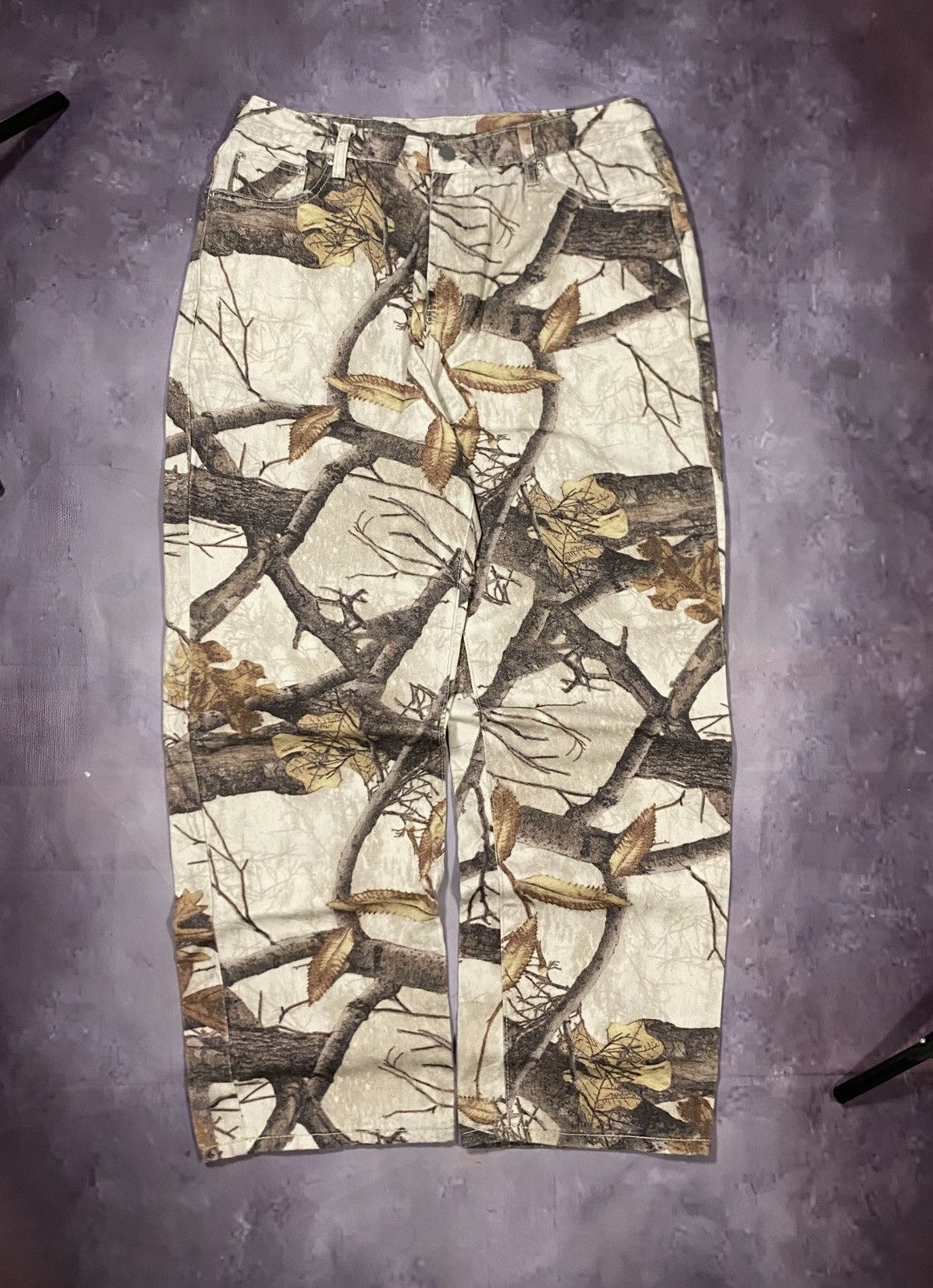 Realtree Baggy Realtree Edge Snow Camo Jeans / Y2K Streetwear Size US 34 / EU 50 - 1 Thumbnail
