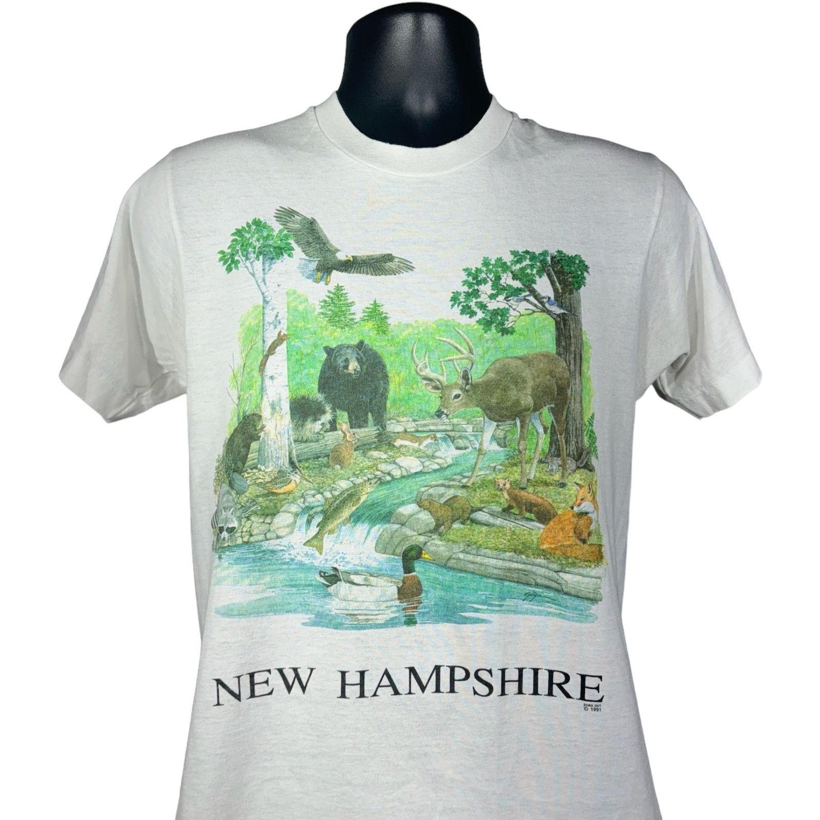 Other Vintage New Hampshire Animals Tee 1991 Size US M / EU 48-50 / 2 - 2 Thumbnail
