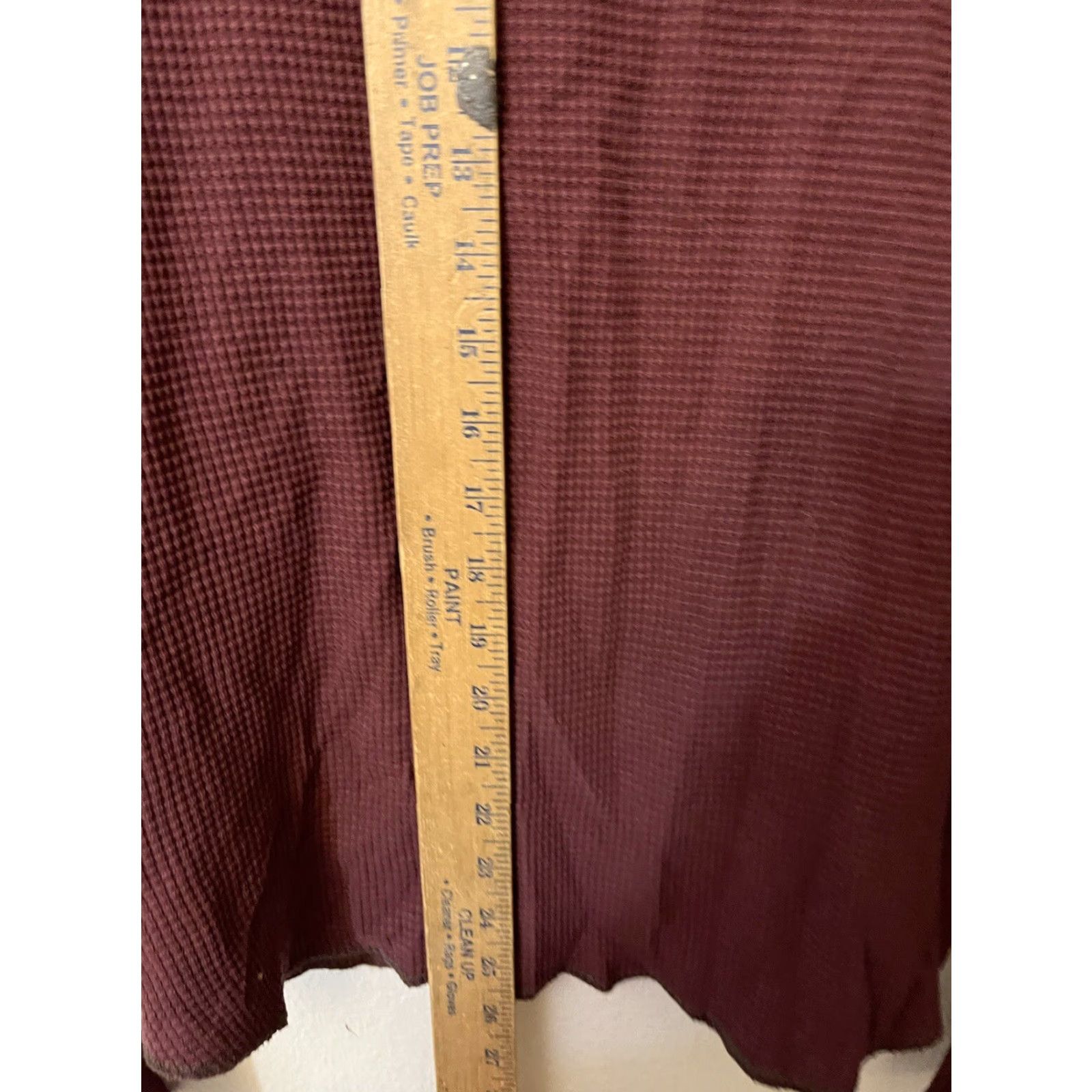Gap Gap Mens Waffle Knit Thermal Shirt Size M Long Sleeve Maroon Y2K Classic Fit Size US M / EU 48-50 / 2 - 4 Thumbnail