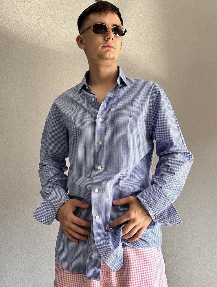 Polo Ralph Lauren × Vintage Polo Ralph Lauren Shirt Vintage Old Money Style Size US L / EU 52-54 / 3 - 1 Thumbnail
