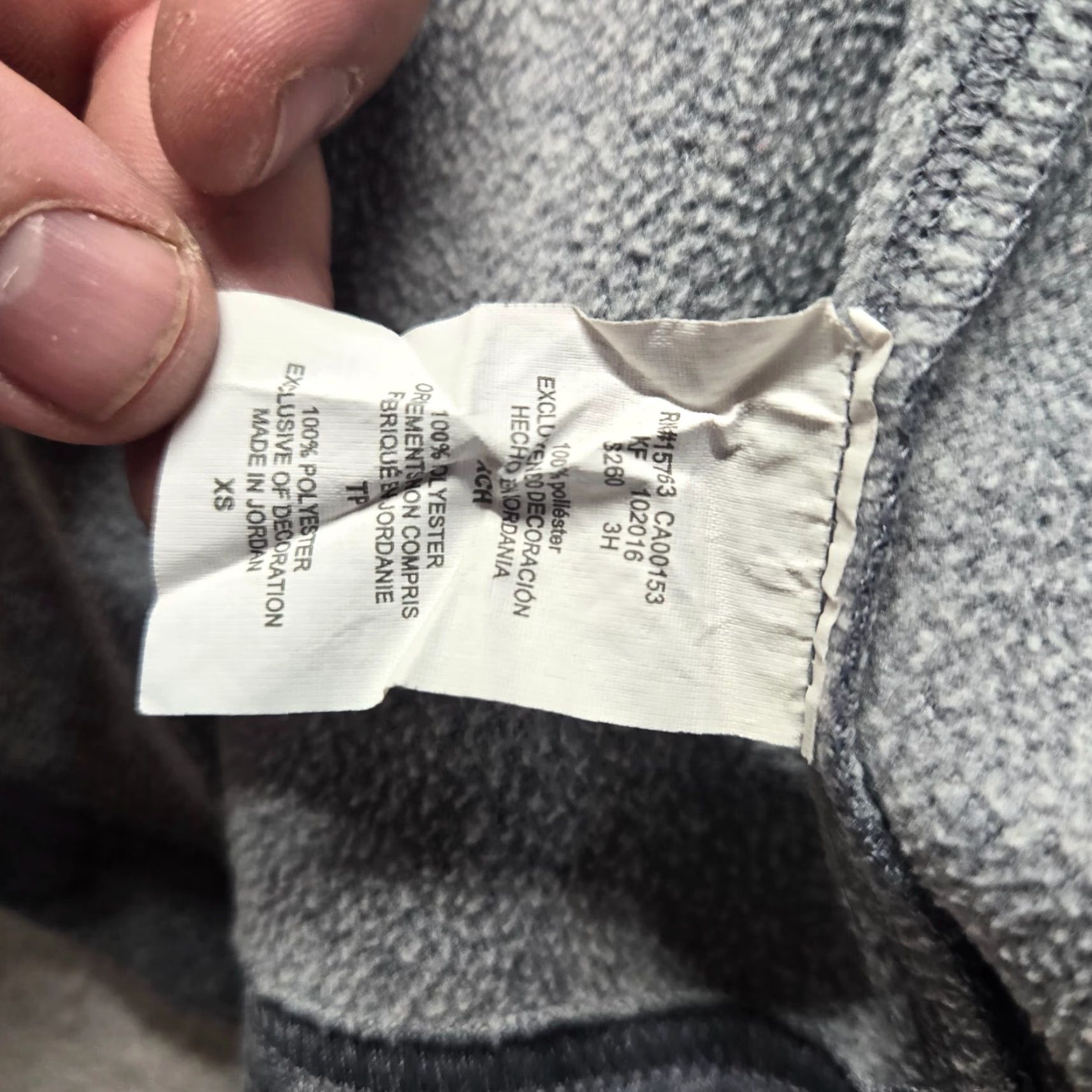 Champion Champion C9 Solid Grey Fleece Full Zip Athletic Jacket Womens XS Size XS / US 0-2 / IT 36-38 - 7 Thumbnail