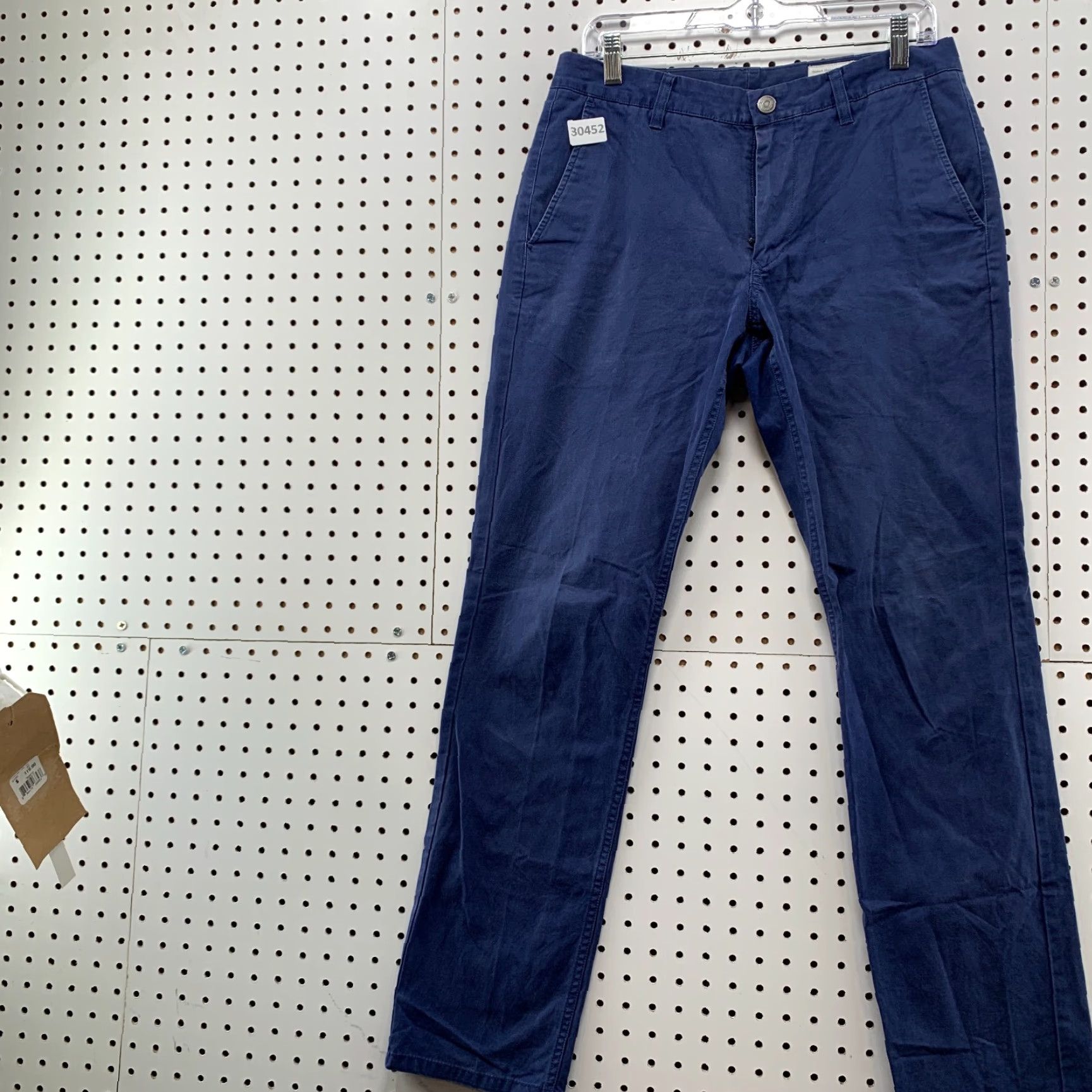 Bonobos VINTAGE Bonobos Chino Pants Men 31/32 Slim Straight Navy Blue - 32x31 Casual Mens Size US 32 / EU 48 - 3 Thumbnail