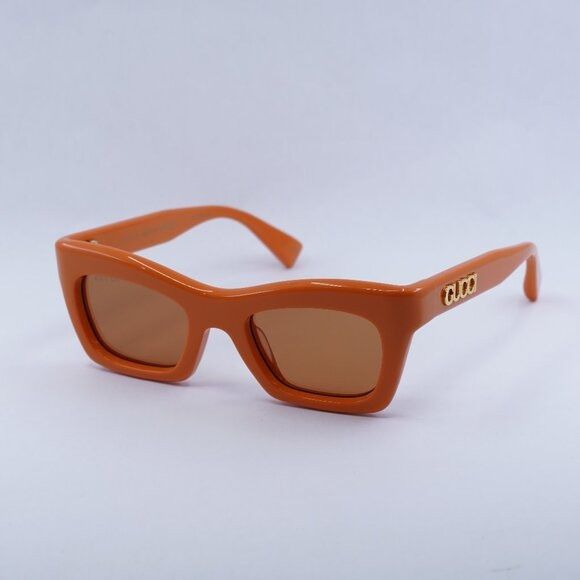 Gucci 🕶️ New Gucci GG1773S 004 Sunglasses - Orange Frame Size ONE SIZE - 1 Thumbnail