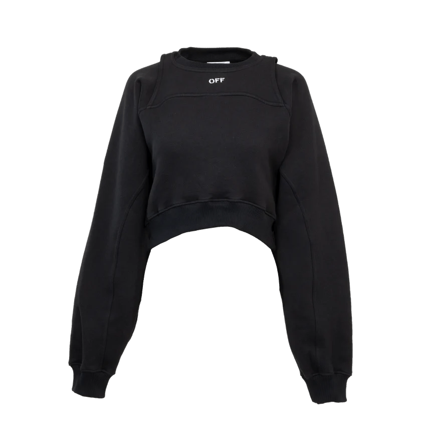 Off-White o1h1sh10624 Cropped in Black Size S / US 4 / IT 40 - 1 Thumbnail