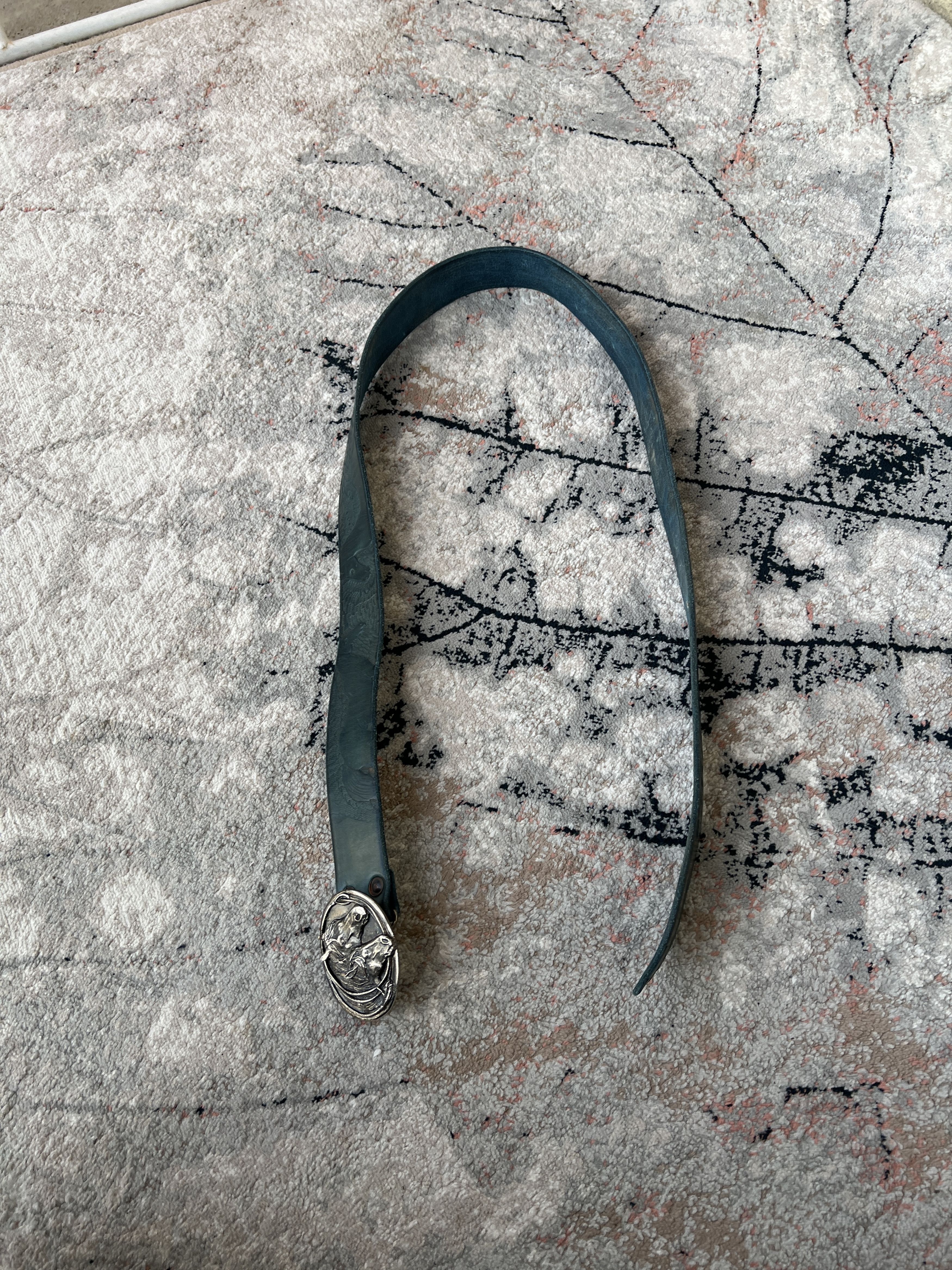 Vintage Horses Vintage Leather Belt Size ONE SIZE - 3 Thumbnail