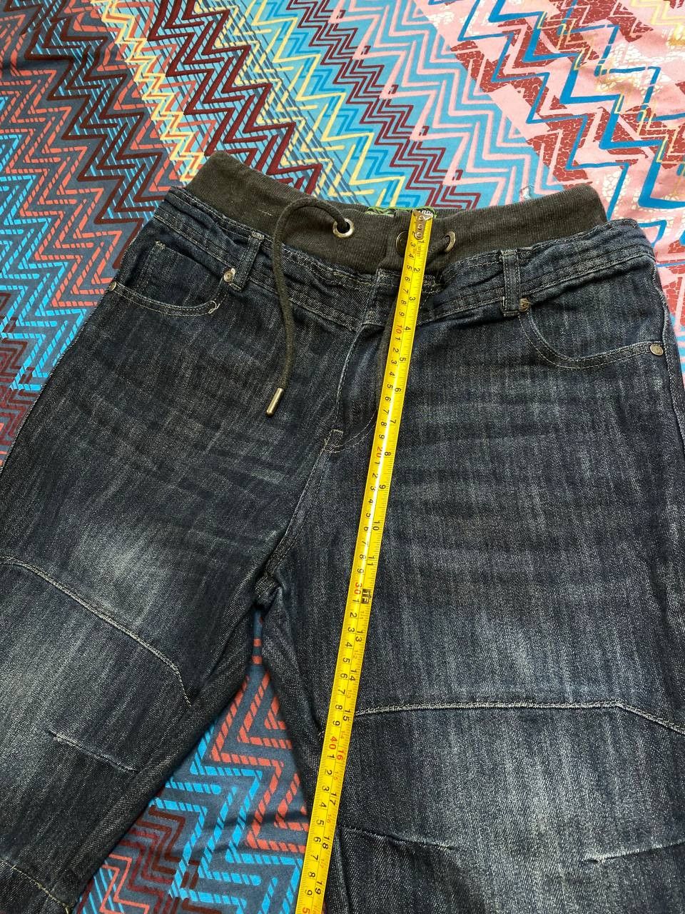 No Fear × Vintage Vintage Y2K Distressed Style Denim Tie Dye Shorts Size US 34 / EU 50 - 3 Thumbnail