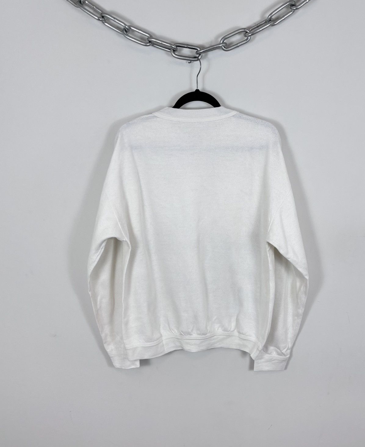 Trussardi Vintage Trussardi Men’s Big City Print Logo White Sweatshirt Size US L / EU 52-54 / 3 - 15 Thumbnail