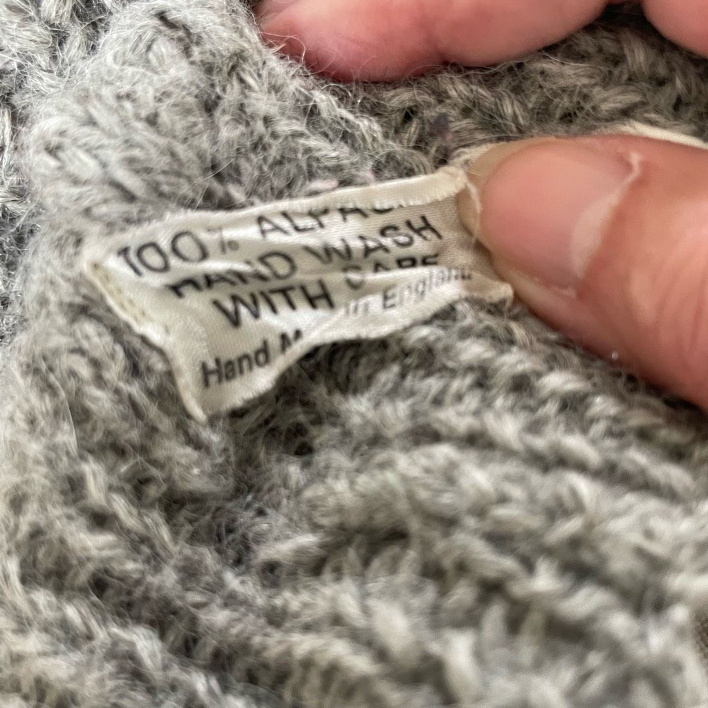 Other Vintage Olivia Paul 100% Alpaca Made in England Texture Knit Size L / US 10 / IT 46 - 9 Thumbnail