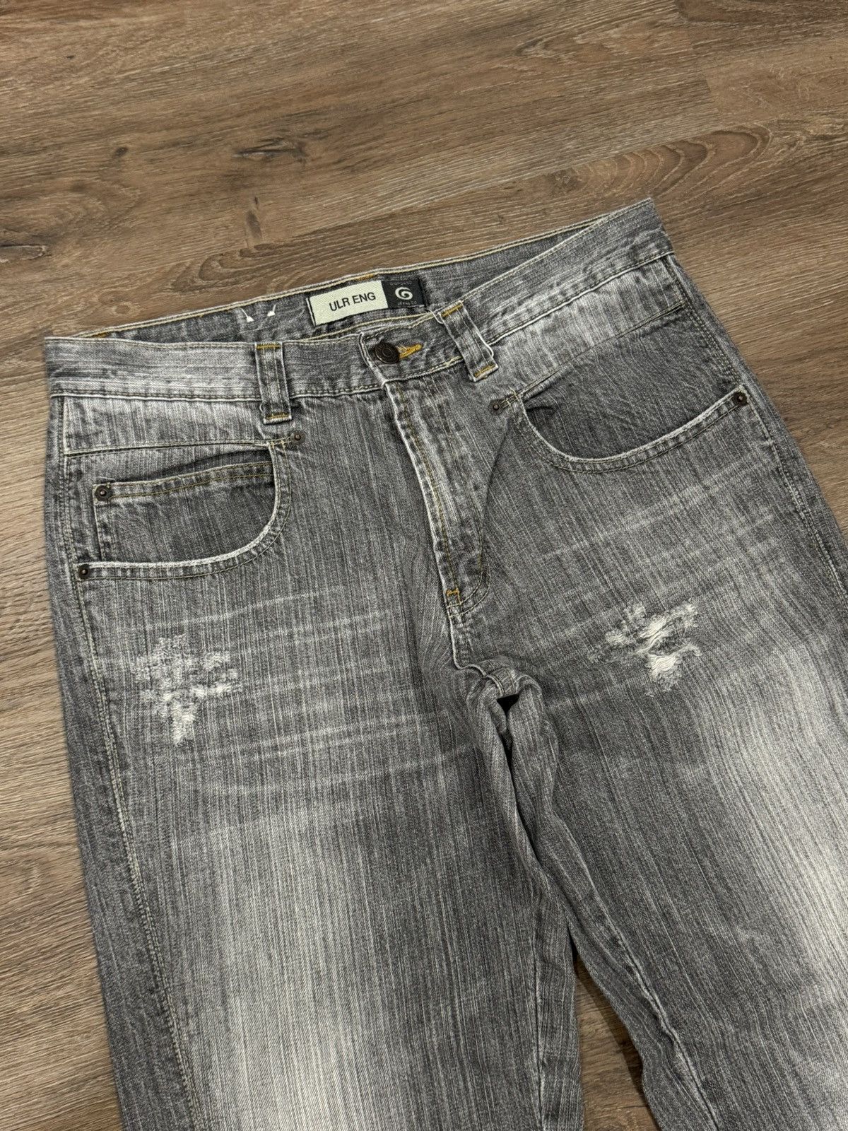 Giordano Vintage 90s Giordano Jeans Authentic Grey Wash Denim Size US 31 - 7 Thumbnail