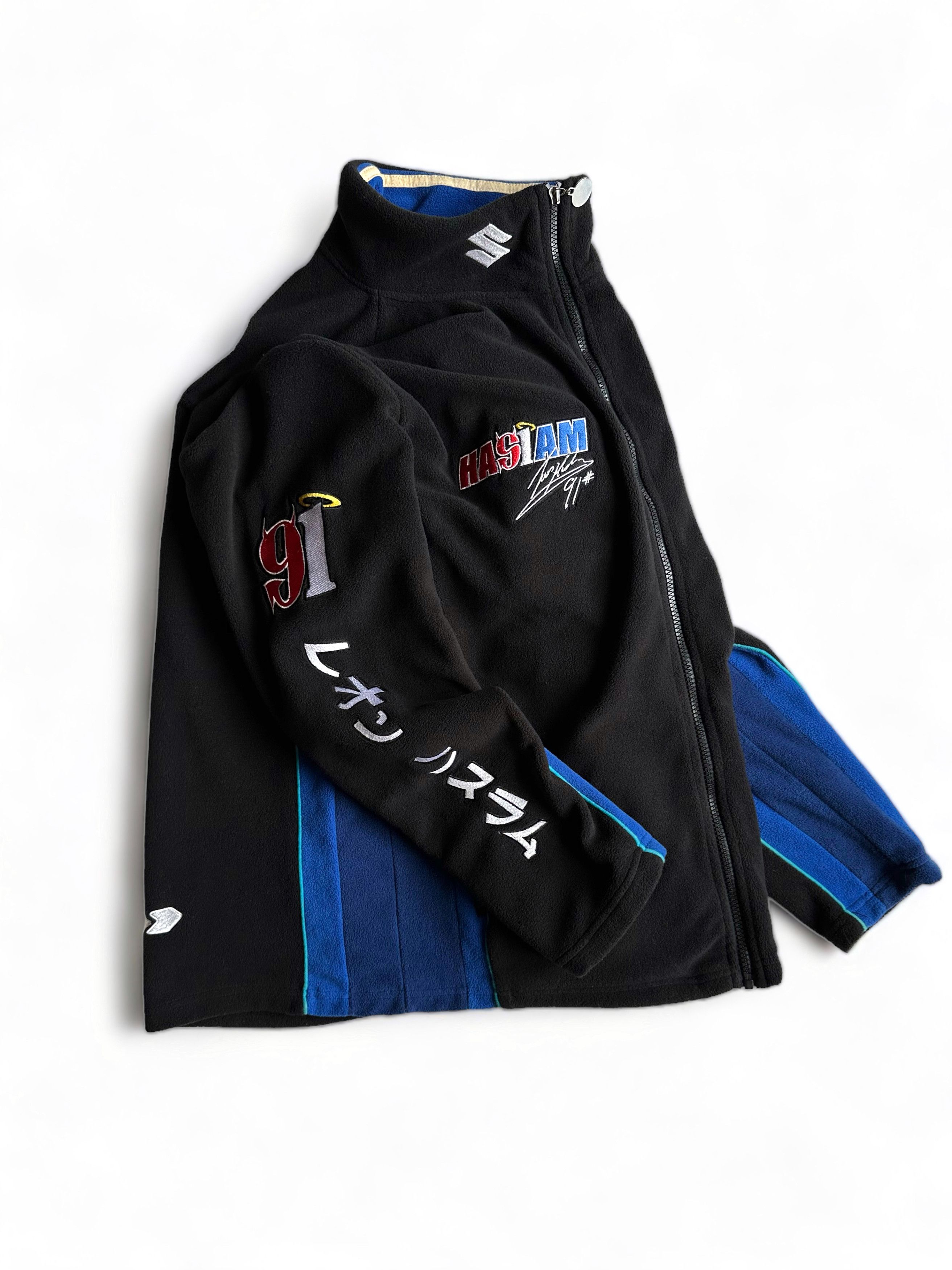 Japanese Brand × Vintage Vintage Suzuki 90's Fleece Racing Moto Car Jacket (S) Size US S / EU 44-46 / 1 - 3 Thumbnail