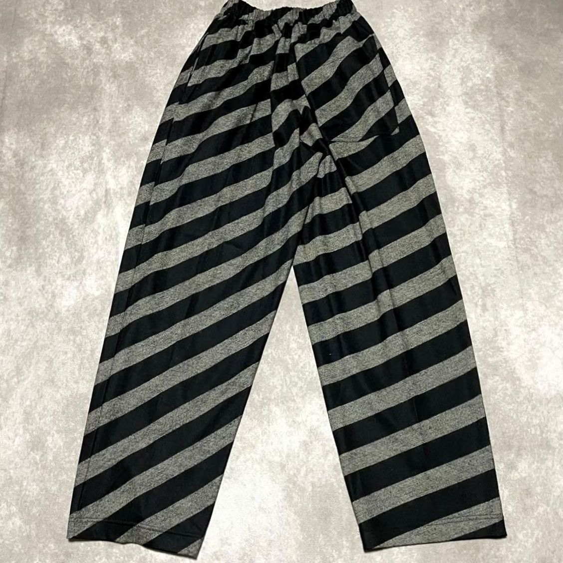Issey Miyake ISSEY MIYAKE PLANTATION EASY PANTS Mens Wool Gray x Black Size M USED Size US 31 - 4 Thumbnail