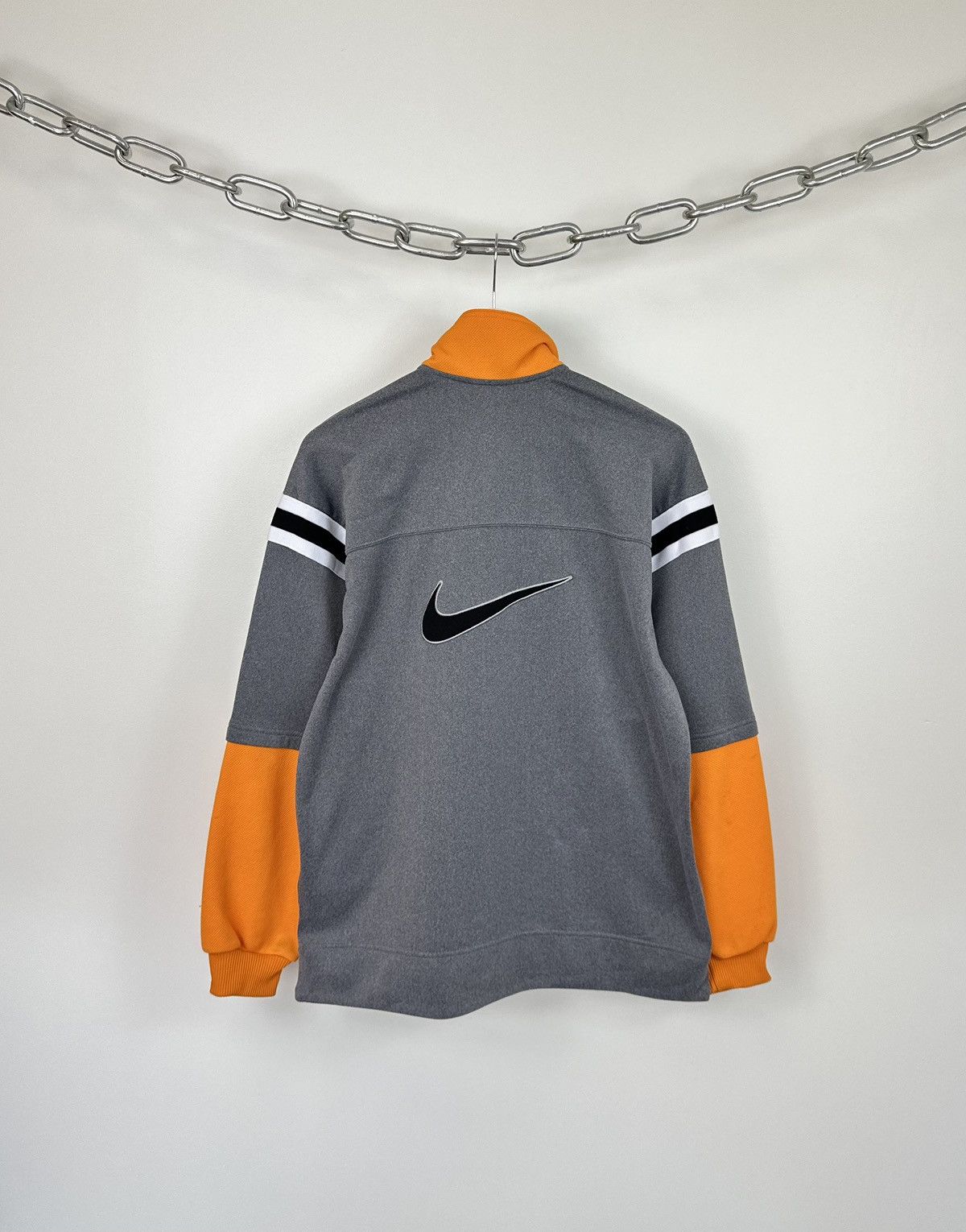 Nike Vintage 90s Nike Big Logo Embroidered Retro Track Jacket Size US S / EU 44-46 / 1 - 1 Thumbnail