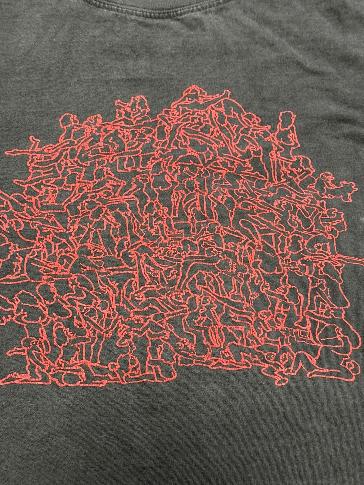 Vintage Sex Orgy Group Therapy XL T shirt Black Vintage Faded y2k Size US XL / EU 56 / 4 - 7 Thumbnail