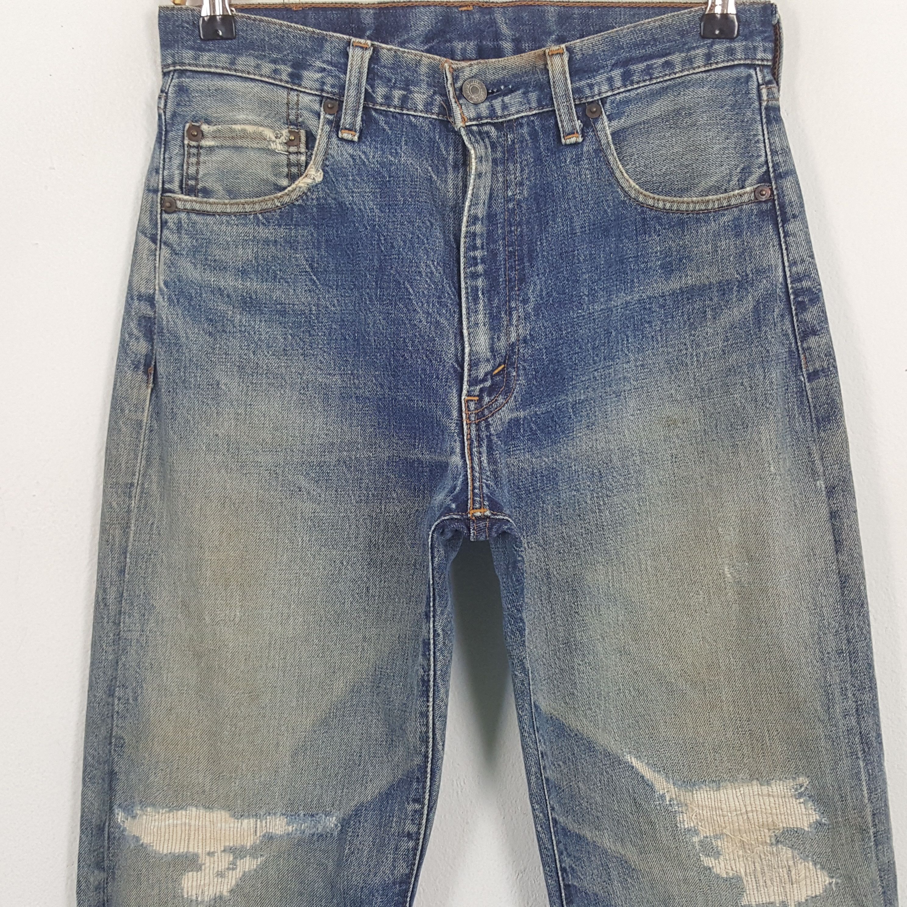 Levi's × Vintage Vintage Levi's Japan Selvedge Distressed Denim Jeans Size US 29 - 2 Thumbnail