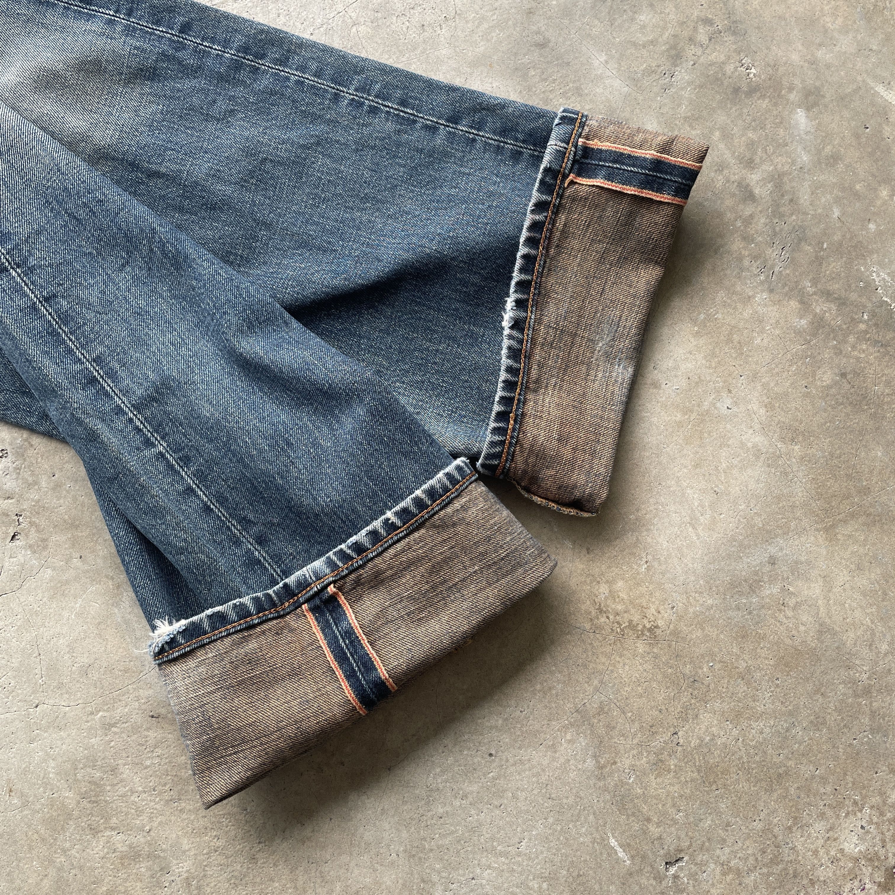 Edwin VINTAGE EDWIN 505 BAGGY DISTRESSED FADED JEANS PANTS W31 Size US 31 - 9 Thumbnail