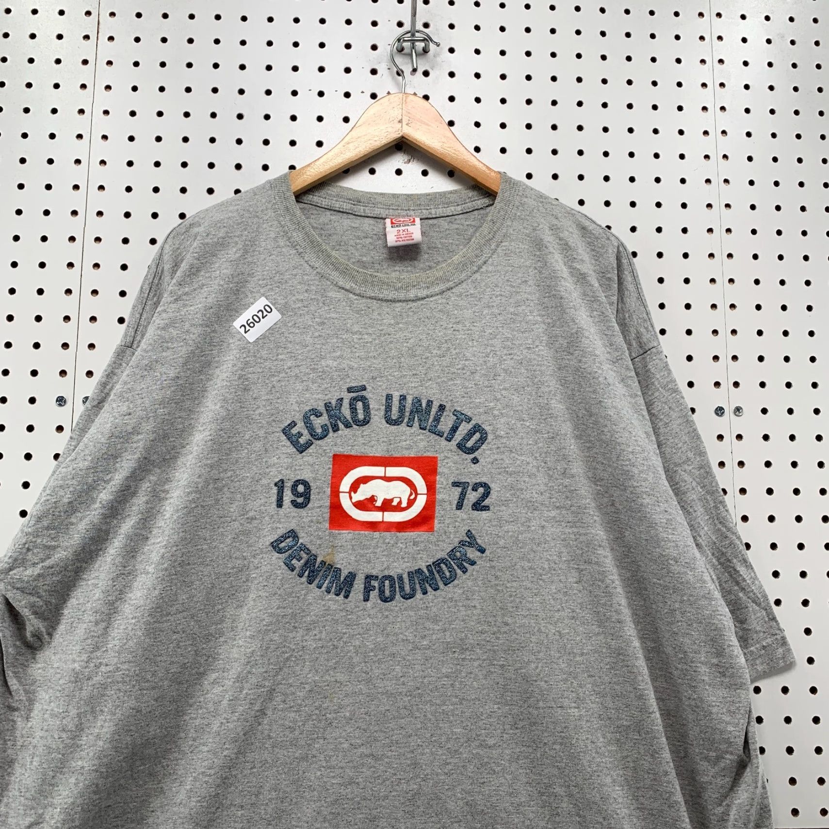 Ecko Unltd. Vintage Ecko Unltd. T-Shirt Gray Rhino Logo Short Sleeve Adult 2XL Hip Hop Clothing Size US XXL / EU 58 / 5 - 5 Thumbnail