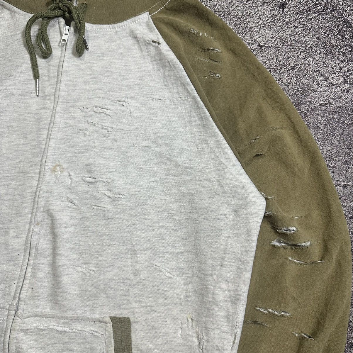 Japanese Brand DISTRESSED TWO TONE COLOR HOODIE JAPANESE BRAND Size US M / EU 48-50 / 2 - 4 Thumbnail