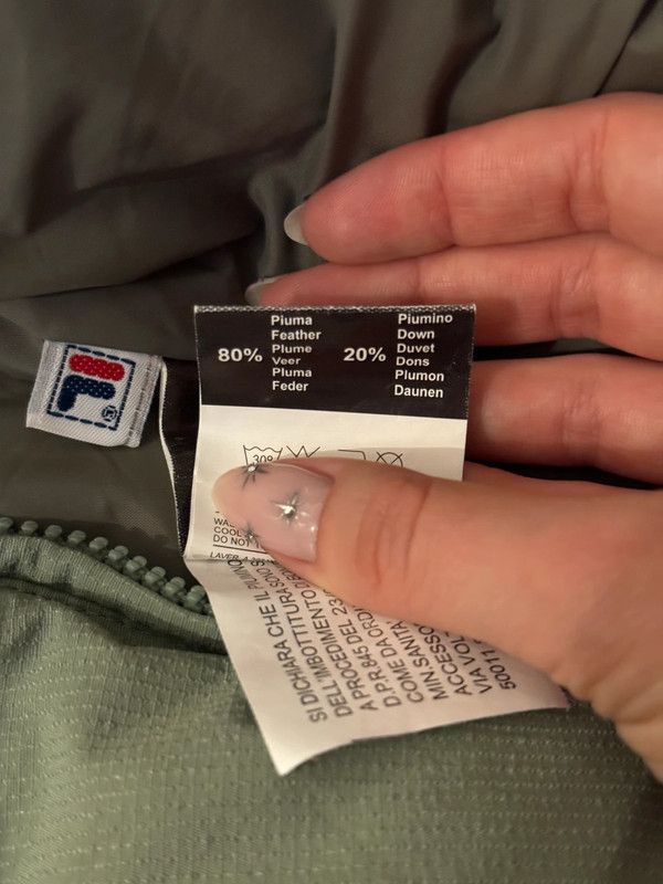 Fila Down Winter Jacket Coat Parka Detachable Sleeves and hood Size US M / EU 48-50 / 2 - 10 Thumbnail