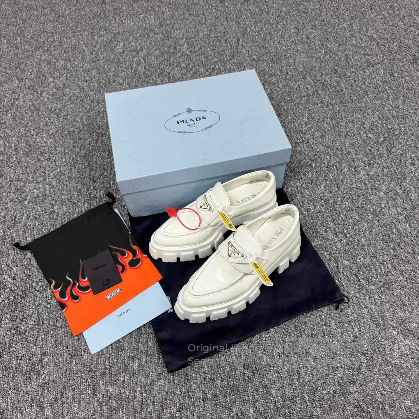 Prada Prada Delta logo, thick sole, loafers| Size US 7 / IT 37 - 1 Thumbnail
