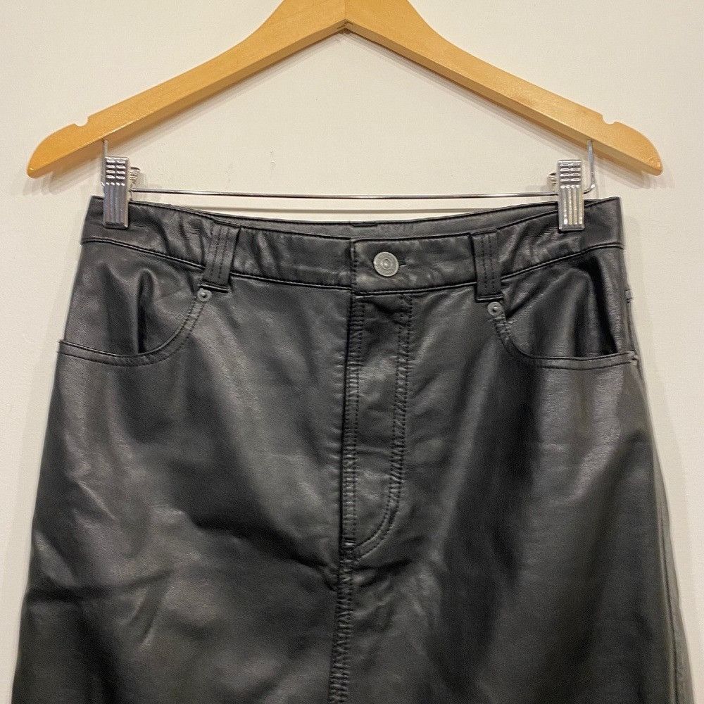 Free People Free People City Slicker Faux Leather Maxi Skirt in Black 2 Size 26" / US 2 / IT 38 - 2 Thumbnail