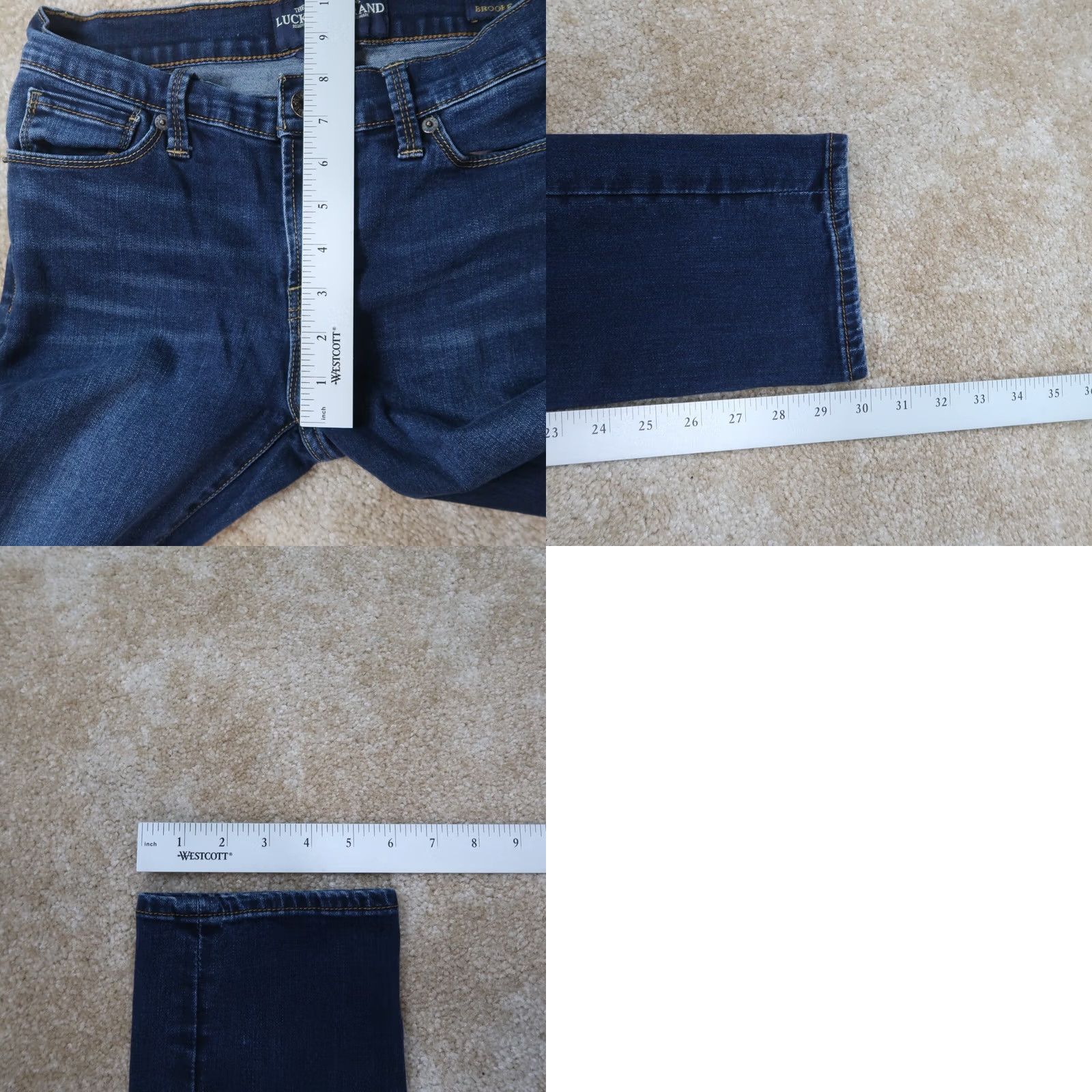 Lucky Brand Lucky Brand Brooke Straight Leg Jean Women's 2 Blue Stretch Denim Casual 90s Designer Womens Jeans Regular Fit Size 26" / US 2 / IT 38 - 9 Thumbnail