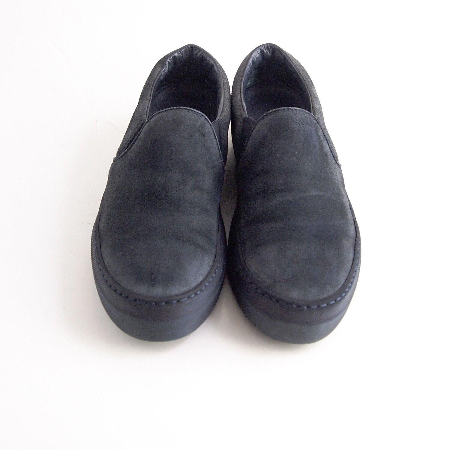 Moncler Moncler Slip Ons Sneakers Dark Gray Suede Womens EU 37 US 7 Size US 7 / IT 37 - 3 Thumbnail