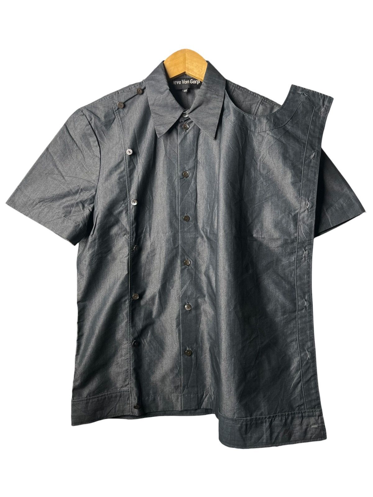 Lieve Van Gorp Archive Lieve Van Gorp Asymmetric Shirt Jacket Size US M / EU 48-50 / 2 - 1 Thumbnail