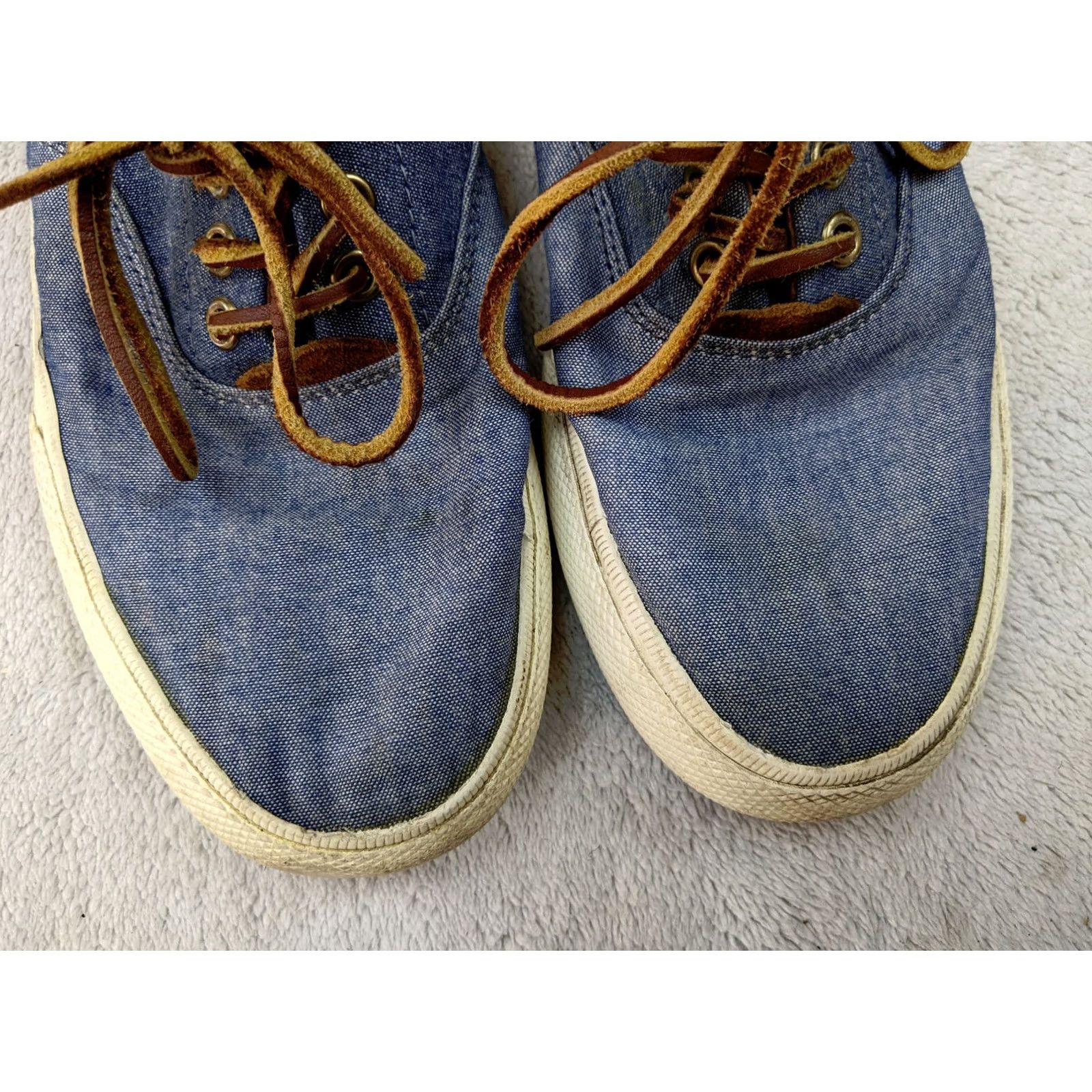 Ralph Lauren Polo Ralph Lauren Shoes Mens 8 D Vaughn Saddle Sneakers Blue Fabric Heritage 11501 Ralph Lauren Mens Shoes Size US M / EU 48-50 / 2 - 2 Thumbnail