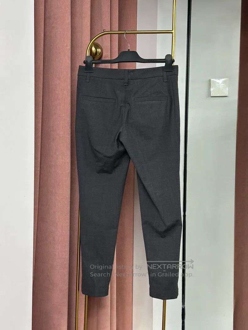 Brunello Cucinelli Brunello Cucinelli Dark Gray Side Beaded Suit Pants Size 26" / US 2 / IT 38 - 3 Thumbnail