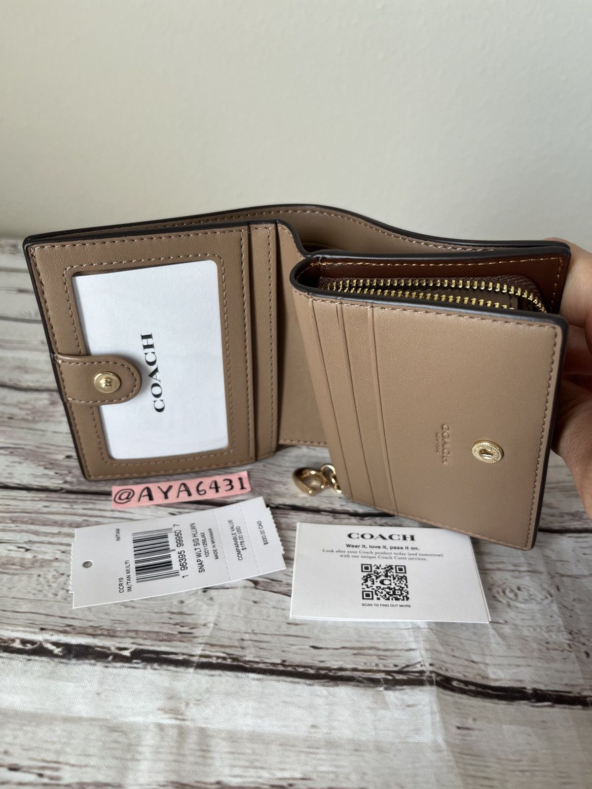 Coach Coach Snap Wallet In Signature Canvas With Halloween Print Size ONE SIZE - 6 Thumbnail