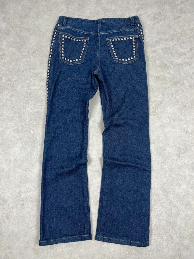 Dolce & Gabbana 2000s Dolce & Gabbana Navy Studded Jeans Size 24" / US 00 / IT 34 - 5 Thumbnail