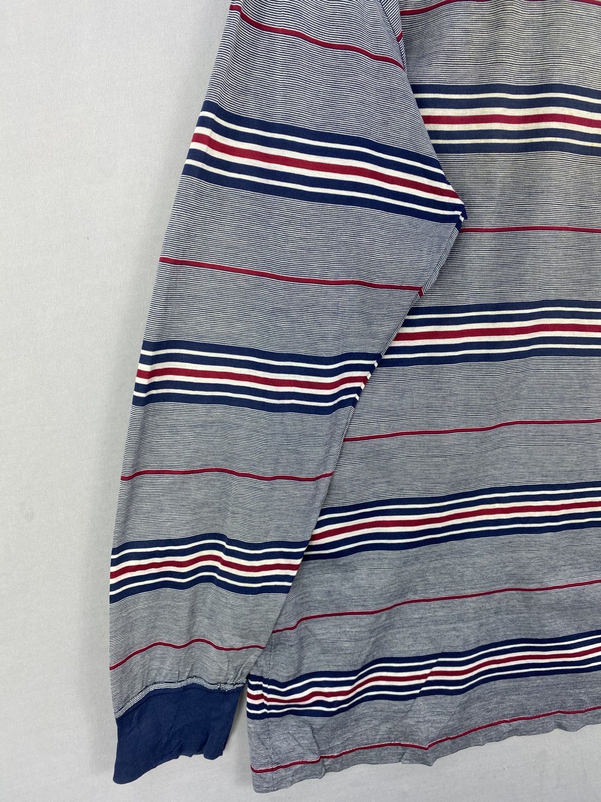 Longchamp Longchamp Horizontal Stripes Polo Tee Long Sleeve Size US M / EU 48-50 / 2 - 6 Thumbnail