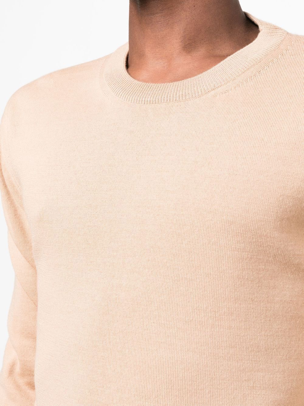 Jil Sander o1y1124 Wool Cashmere Blend Knitted in Beige Size US L / EU 52-54 / 3 - 5 Thumbnail