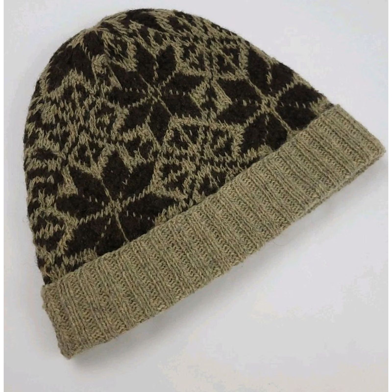 Polo Ralph Lauren VINTAGE Polo Ralph Lauren Beanie Wool Knit Snowflake Nordic Pattern Hand Knit Mens One Size Brown Size US M / EU 48-50 / 2 - 3 Thumbnail