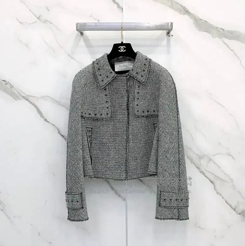 Valentino Valentino Gray Wool Women's Coat . Size M / US 6-8 / IT 42-44 - 2 Thumbnail