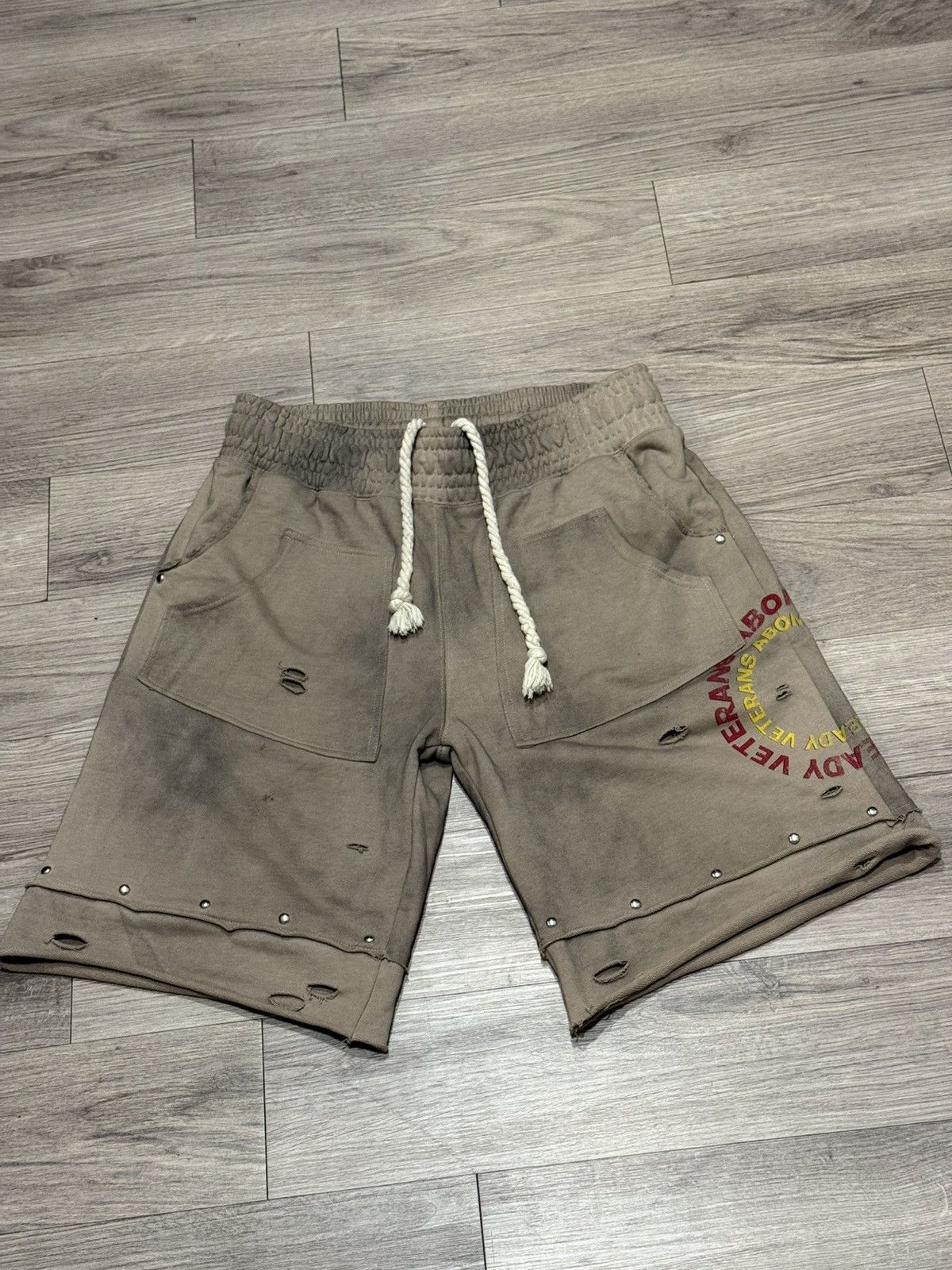 Other Acid wash LuvAbominable shorts (jacket sold separate) Size US 34 / EU 50 - 8 Thumbnail