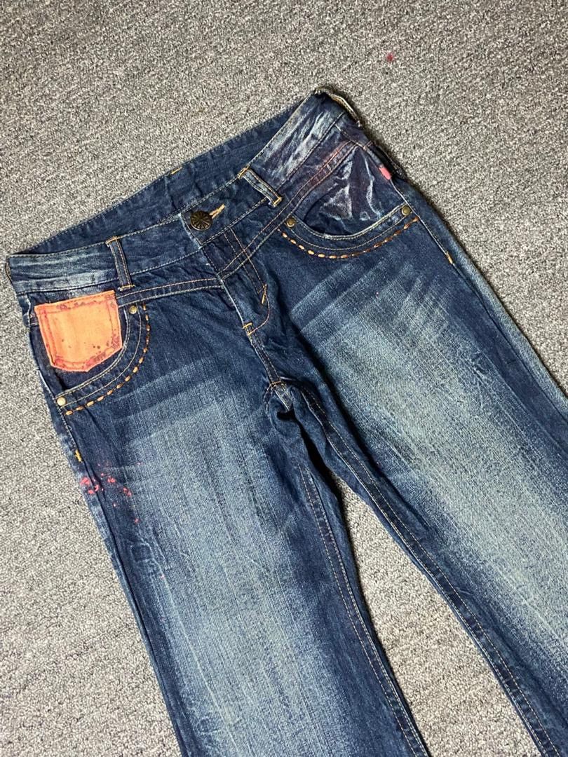 Japanese Brand Japanese Brand Distressed Denim Flare Jeans (143) Size US 30 / EU 46 - 9 Thumbnail