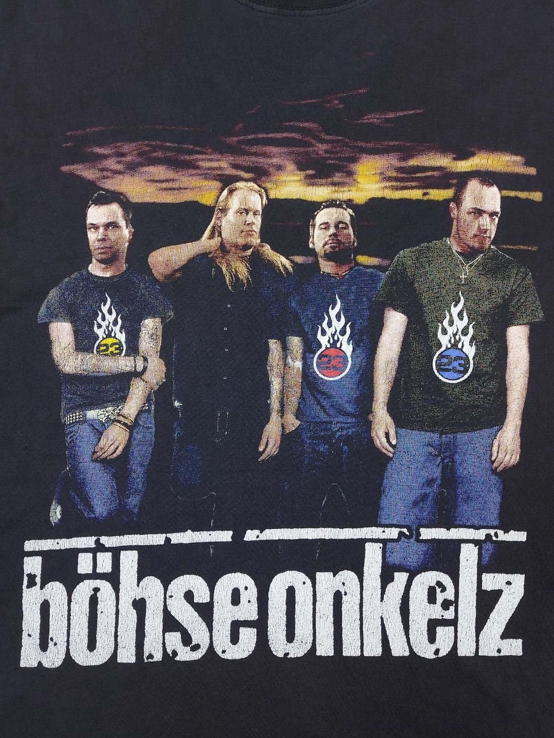 Band Tees × Vintage Vintage 90s Bohse Onkelz Band Rock Germany Double-Sided TEE Size US XL / EU 56 / 4 - 4 Thumbnail